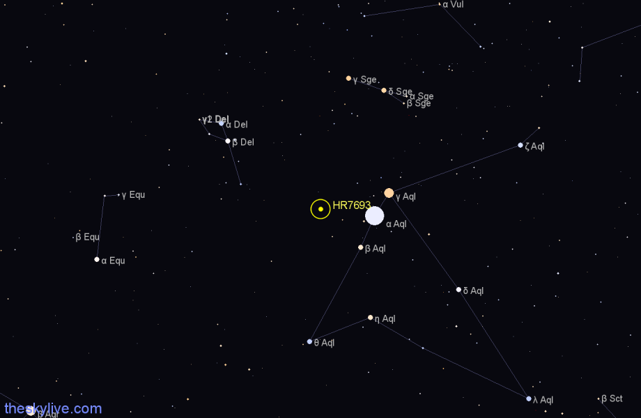 Finder chart HR7693 star
