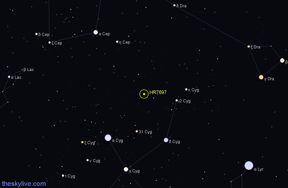 Finder chart HR7697 star