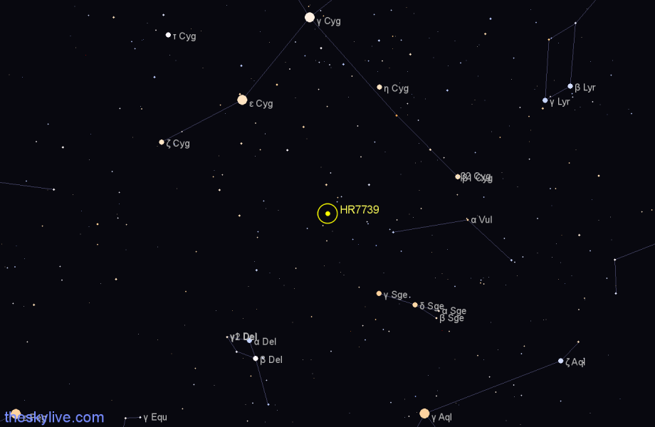 Finder chart HR7739 star