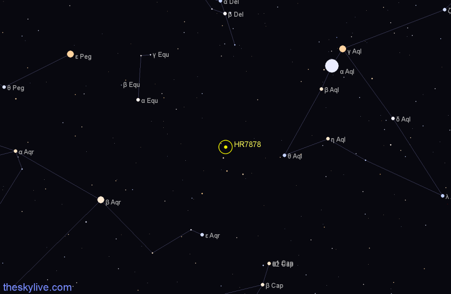 Finder chart HR7878 star