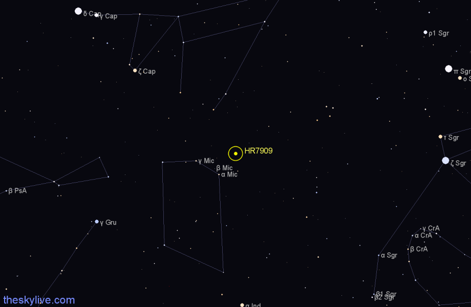 Finder chart HR7909 star