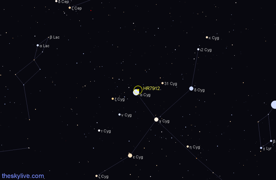 Finder chart HR7912 star