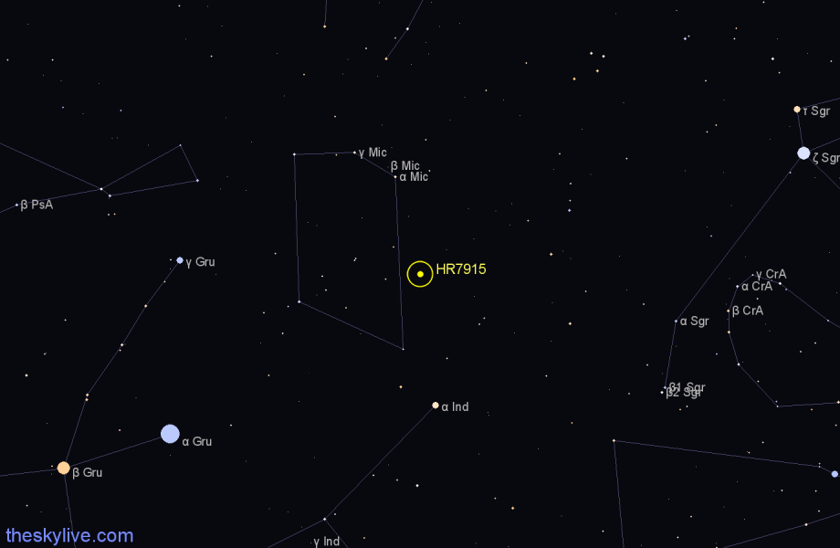Finder chart HR7915 star