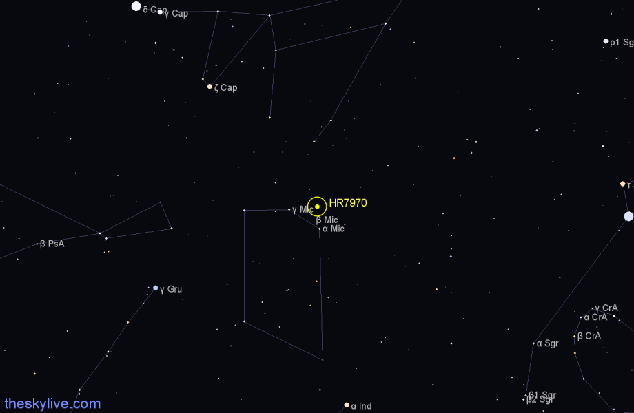 Finder chart HR7970 star