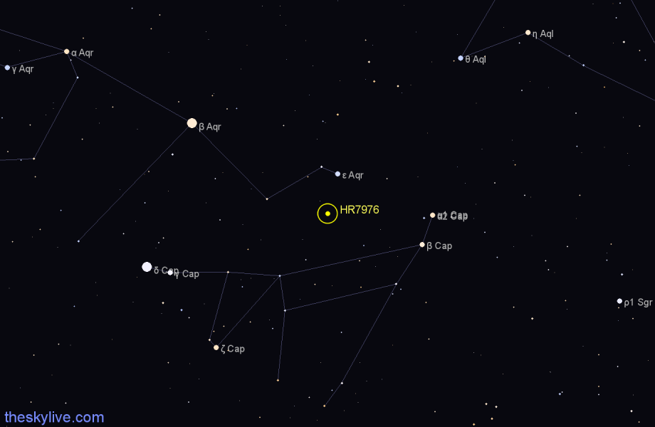 Finder chart HR7976 star