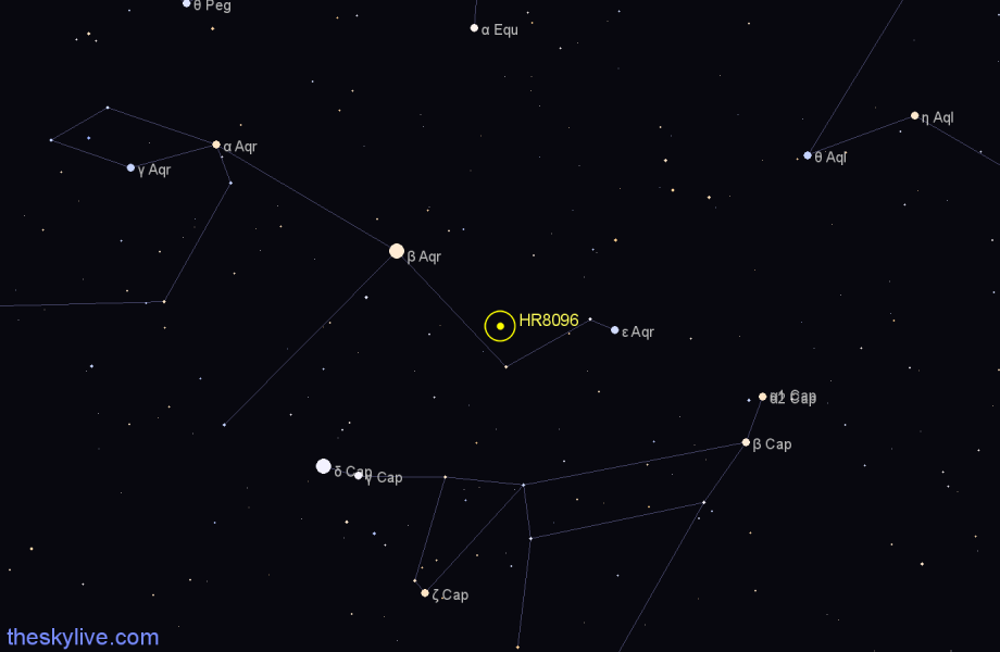 Finder chart HR8096 star