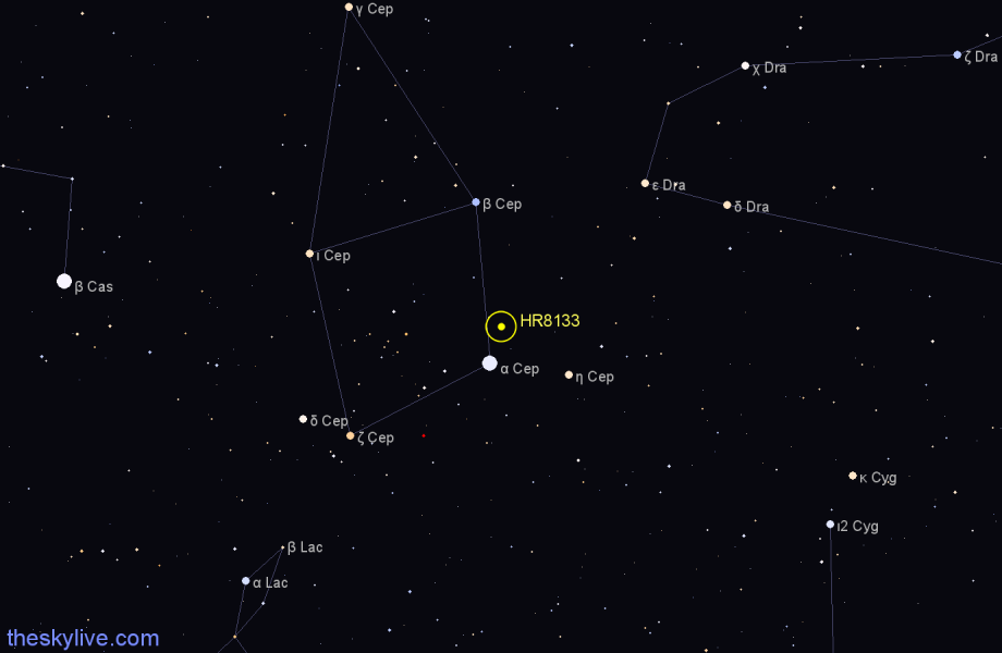 Finder chart HR8133 star