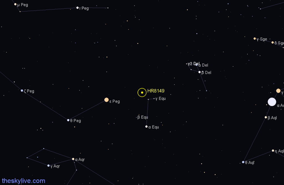 Finder chart HR8149 star