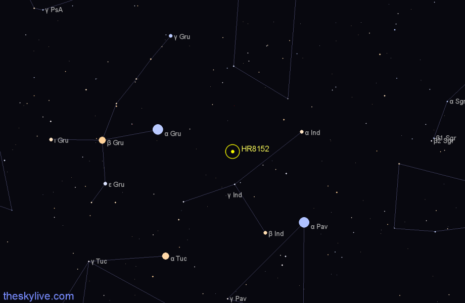 Finder chart HR8152 star