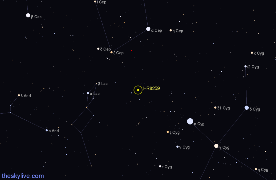Finder chart HR8259 star