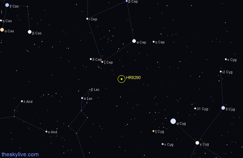 Finder chart HR8290 star