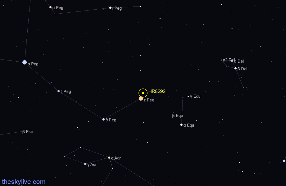 Finder chart HR8292 star
