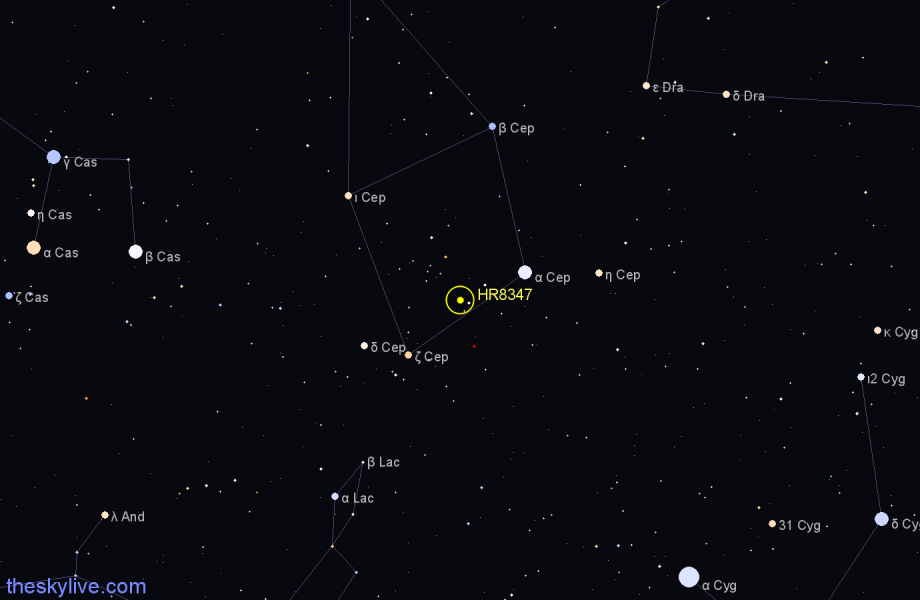 Finder chart HR8347 star