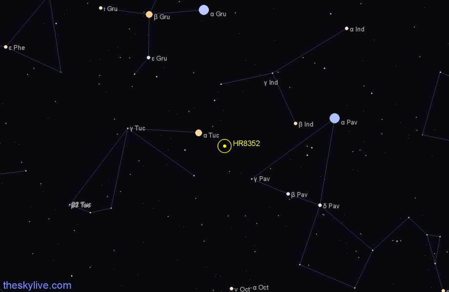 Finder chart HR8352 star