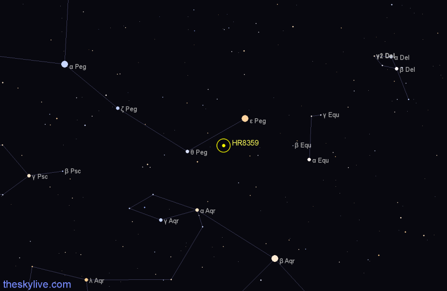 Finder chart HR8359 star