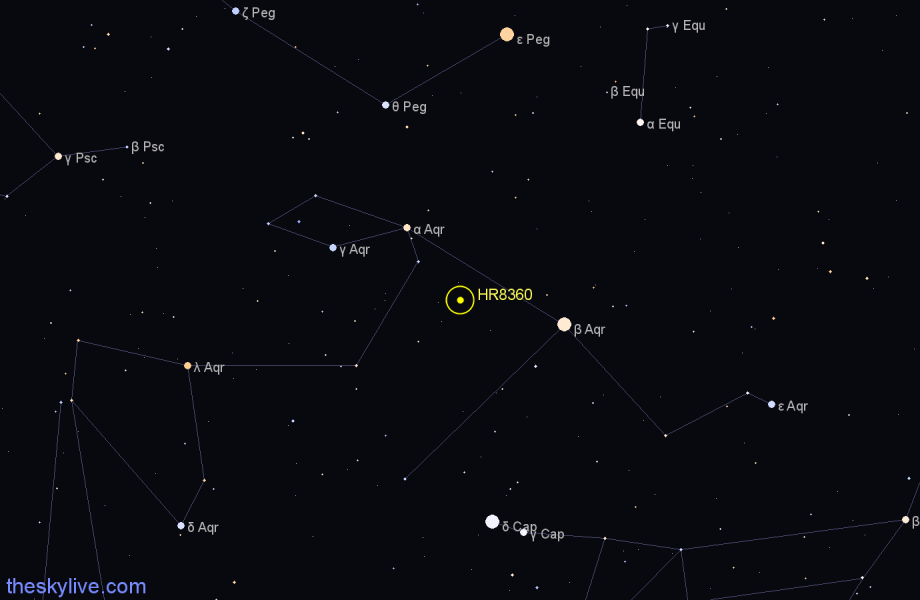 Finder chart HR8360 star