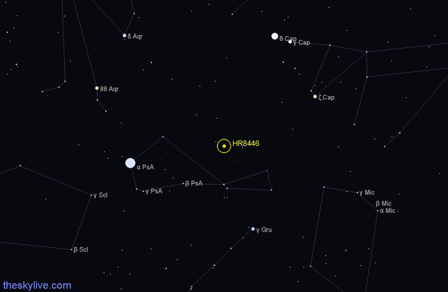 Finder chart HR8446 star