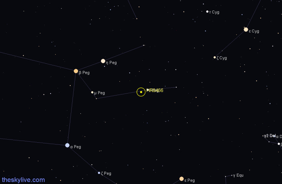 Finder chart HR8466 star