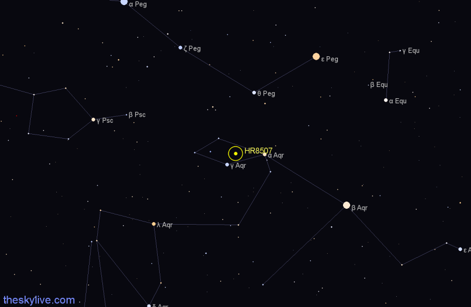 Finder chart HR8507 star