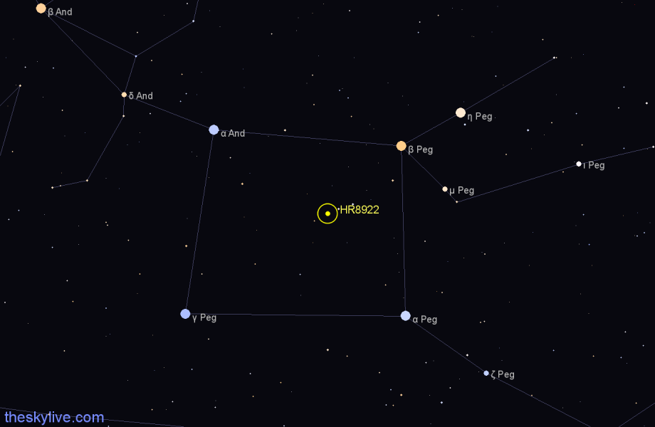 Finder chart HR8922 star